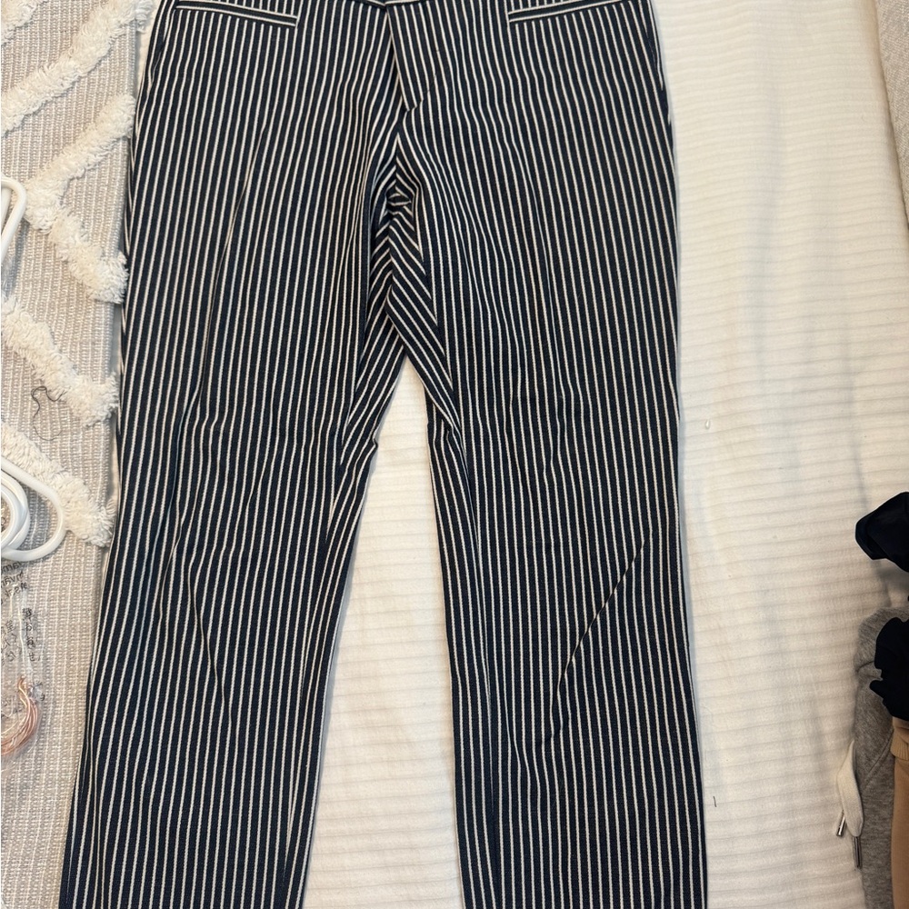 Black and White Striped Pants